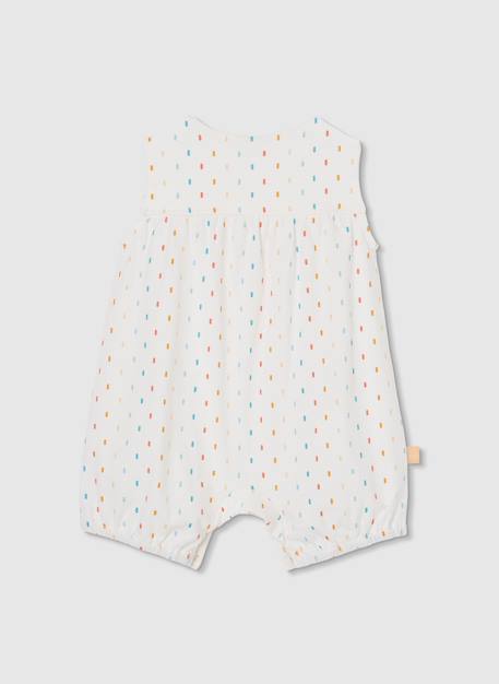 Barboteuse bébé en coton Blanc 4 - vertbaudet enfant 