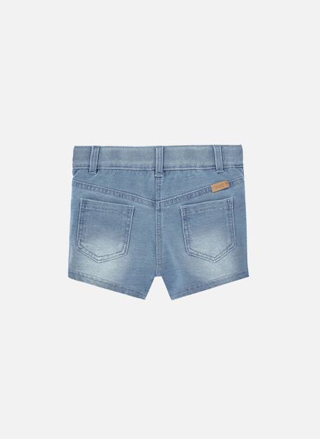 Short en denim avec bouton et fermeture é Bleu 2 - vertbaudet enfant 