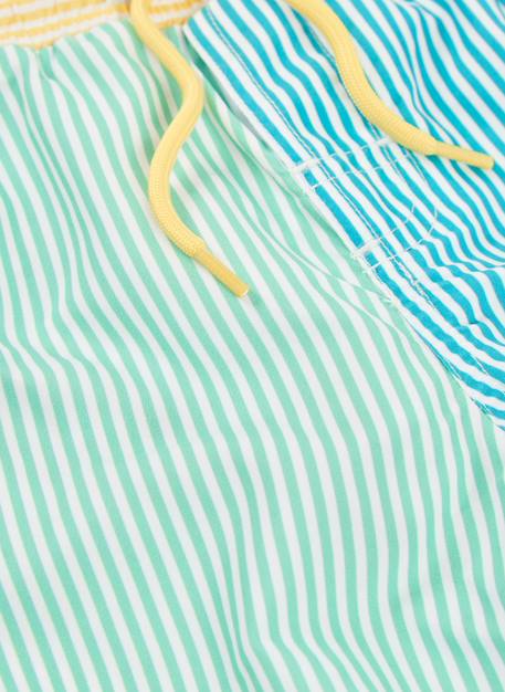 Maillot de bain en tissu recyclé à rayures Blanc 3 - vertbaudet enfant 