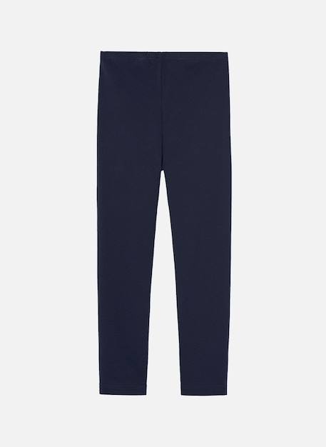 Legging fille en maille avec noeud Bleu 2 - vertbaudet enfant 