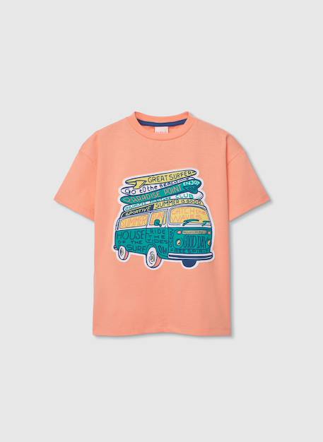 T-shirt enfant imprimé Rose 2 - vertbaudet enfant 