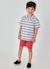 Bermuda en coton garçon Rose 1 - vertbaudet enfant 