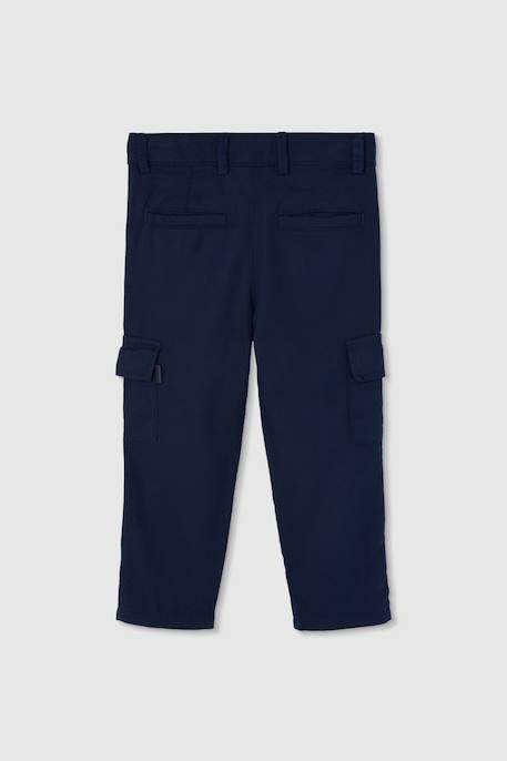 Pantalon garçon lin Bleu 2 - vertbaudet enfant 