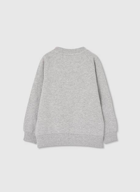 Sweat-shirt en molleton garçon Gris 2 - vertbaudet enfant 