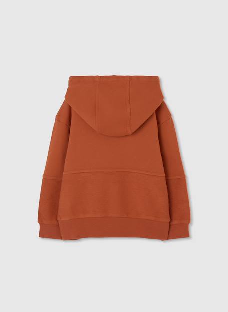 Sweat-shirt enfant en coton à capuche Marron 3 - vertbaudet enfant 