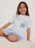 Pyjama enfant en coton à manches courtes Bleu 2 - vertbaudet enfant 
