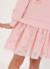 Robe fille molleton et tulle brodé fleurs Pink 2 - vertbaudet enfant 