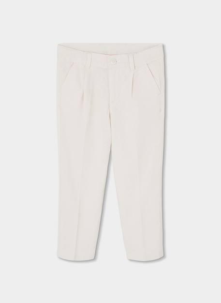 Pantalon enfant lin Blanc 2 - vertbaudet enfant 
