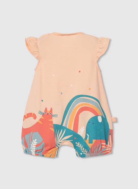 Barboteuse en coton Orange 3 - vertbaudet enfant 