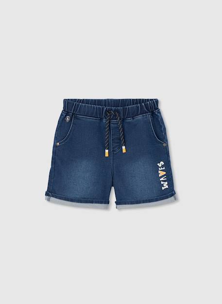 Bermuda en denim garçon Bleu 2 - vertbaudet enfant 