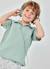Polo enfant lin Vert 1 - vertbaudet enfant 