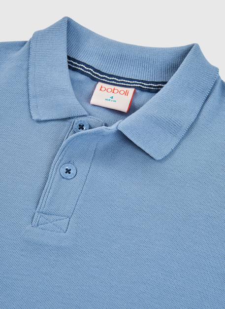 Polo enfant coton Bleu 3 - vertbaudet enfant 