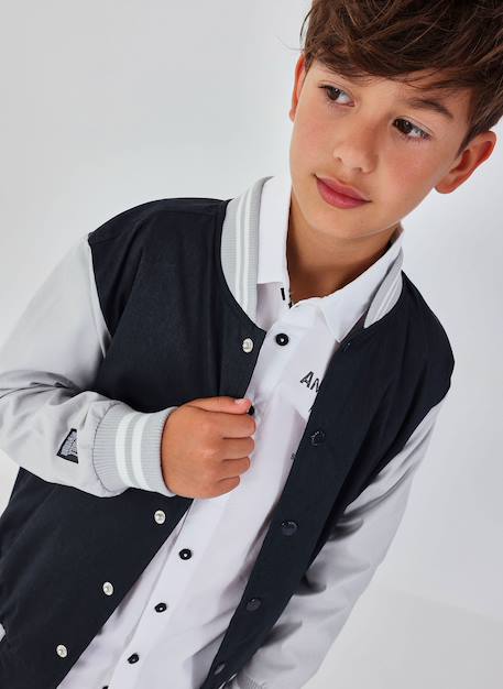Blouson aviateur enfant tissu technique Gris 1 - vertbaudet enfant 
