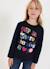 T-shirt fille en maille imprimé lettres Bleu 1 - vertbaudet enfant 