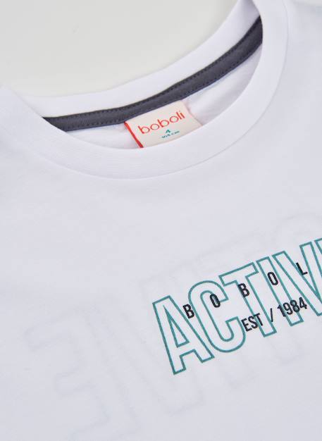 T-shirt en coton pour enfant Blanc 4 - vertbaudet enfant 
