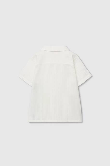 Chemise popeline palmiers Blanc 3 - vertbaudet enfant 