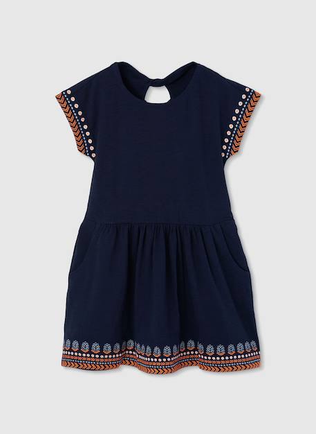Robe en maille Bleu 2 - vertbaudet enfant 