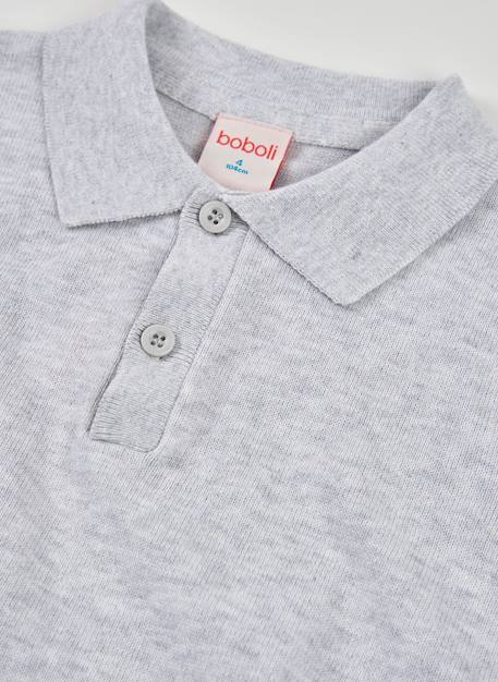 Polo enfant coton Gris 4 - vertbaudet enfant 
