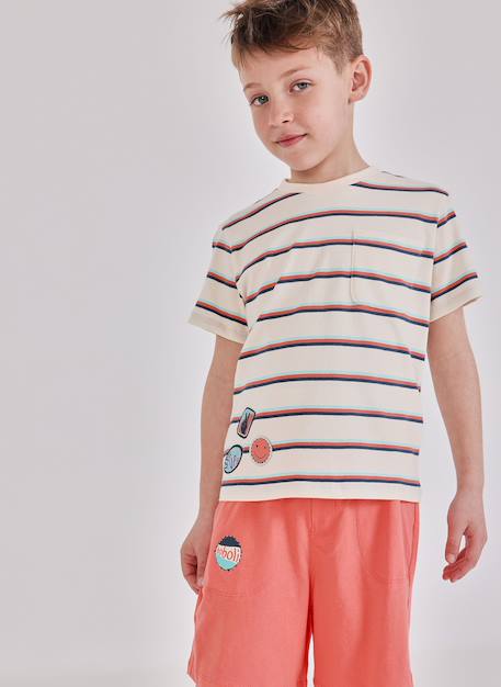 Bermuda en coton Orange 1 - vertbaudet enfant 