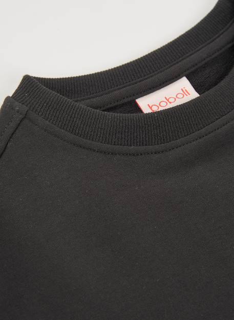 Sweatshirt pour fille Noir 4 - vertbaudet enfant 