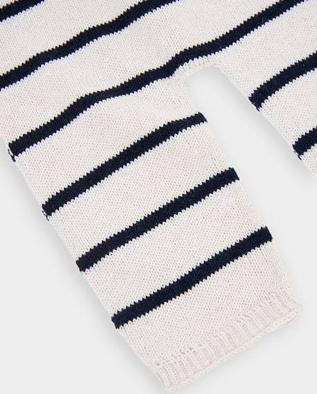 Pantalon à rayures pour bébé Blanc 3 - vertbaudet enfant 