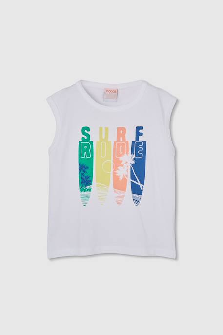 T-shirt à manches courtes en coton Blanc 2 - vertbaudet enfant 