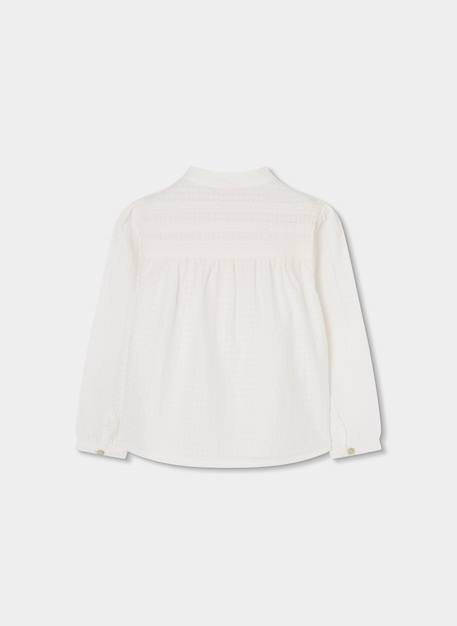 Chemise fille coton Blanc 3 - vertbaudet enfant 