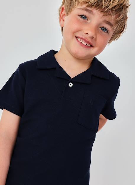 Polo enfant coton Bleu 1 - vertbaudet enfant 
