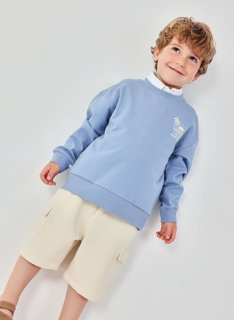 Sweat-shirt enfant Bleu 2 - vertbaudet enfant 