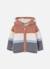 Veste bébé garçon en maille à rayures avec capuche Marron 2 - vertbaudet enfant 