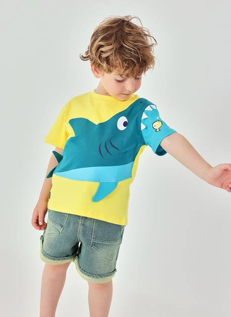 T-shirt enfant coton Jaune 1 - vertbaudet enfant 