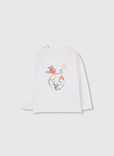 T-shirt bébé en coton Blanc 4 - vertbaudet enfant 