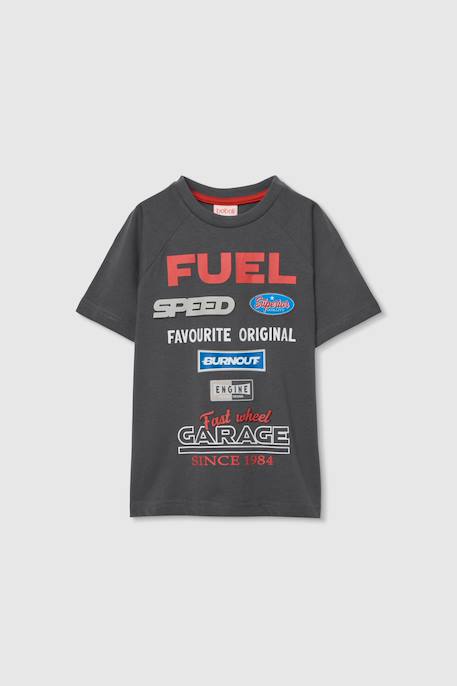 T-shirt enfant en coton Gris 2 - vertbaudet enfant 