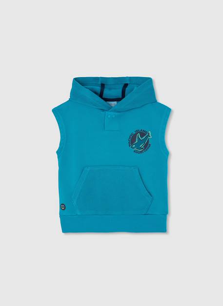 Sweat sans manche garçon Vert 2 - vertbaudet enfant 
