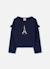 T-shirt fille maille tour eiffel Bleu 2 - vertbaudet enfant 