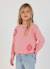 Sweat-shirt fille en coton Orange 1 - vertbaudet enfant 