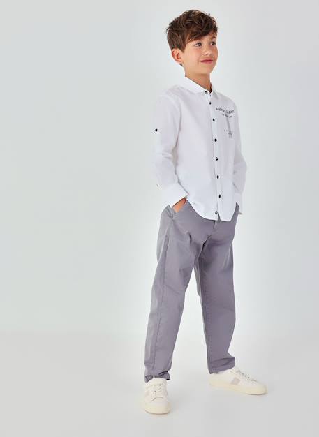 Pantalon garçon Gris 1 - vertbaudet enfant 