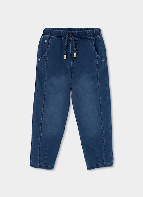 Pantalon pour enfant en denim Bleu 2 - vertbaudet enfant 