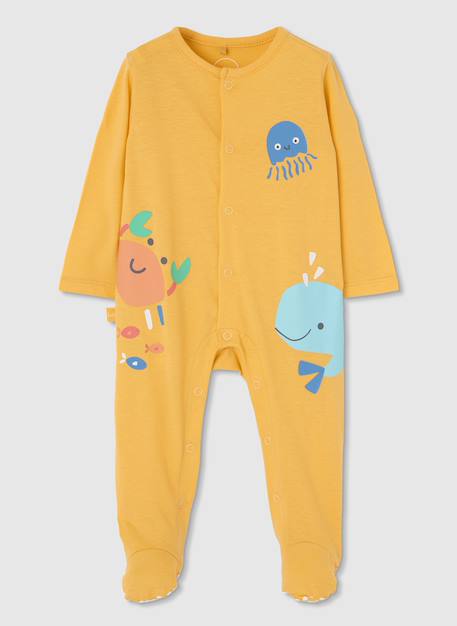 Pyjama bébé coton Jaune 3 - vertbaudet enfant 