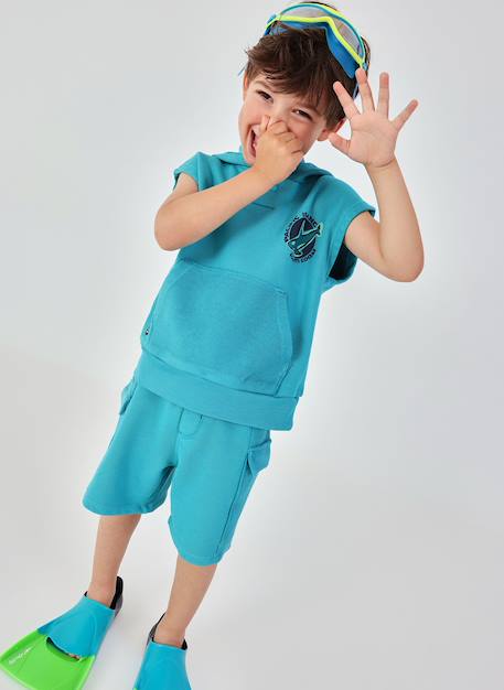 Short garçon coton Vert 1 - vertbaudet enfant 