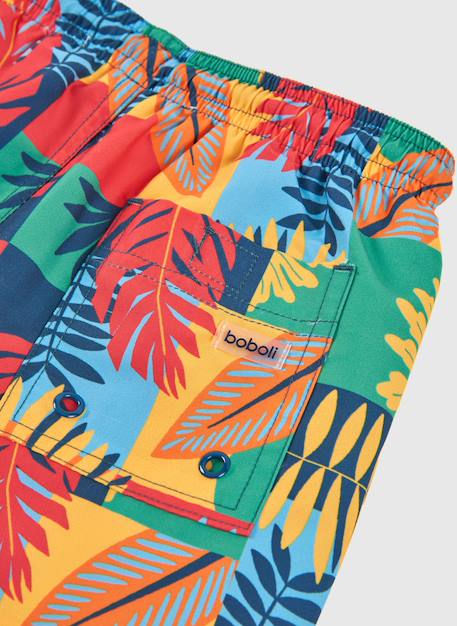 Maillot de bain garçon en tissu recyclé imprimé Orange 4 - vertbaudet enfant 