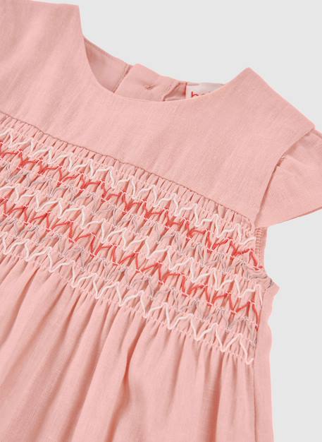 Robe bébé en lin Orange 4 - vertbaudet enfant 