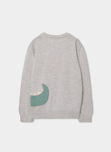 Pull enfant coton crocodile Gris 3 - vertbaudet enfant 