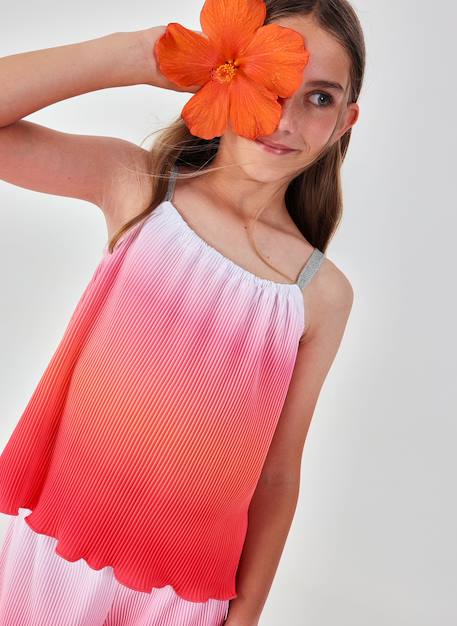 Débardeur en mousseline fille Rose 1 - vertbaudet enfant 