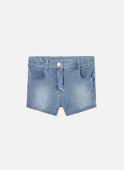 Short en denim avec bouton et fermeture é  - vertbaudet enfant
