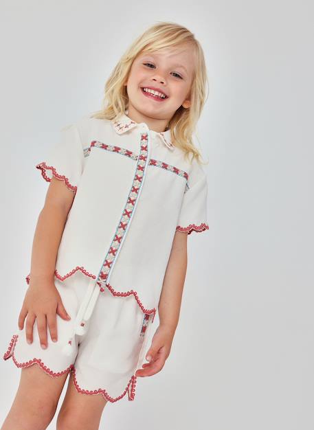 Fille-Short-Short  en coton fille