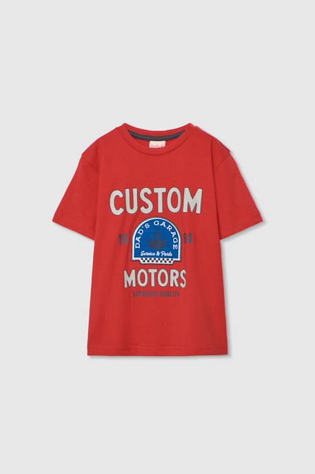 T-shirt enfant coton Grenat 2 - vertbaudet enfant 