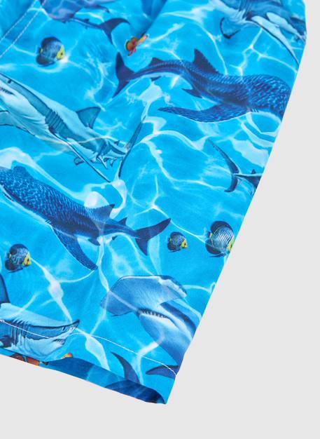 Maillot de bain enfant en tissu recyclé Bleu 4 - vertbaudet enfant 