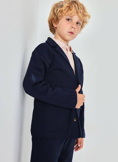 Blazer garçon Bleu 1 - vertbaudet enfant 
