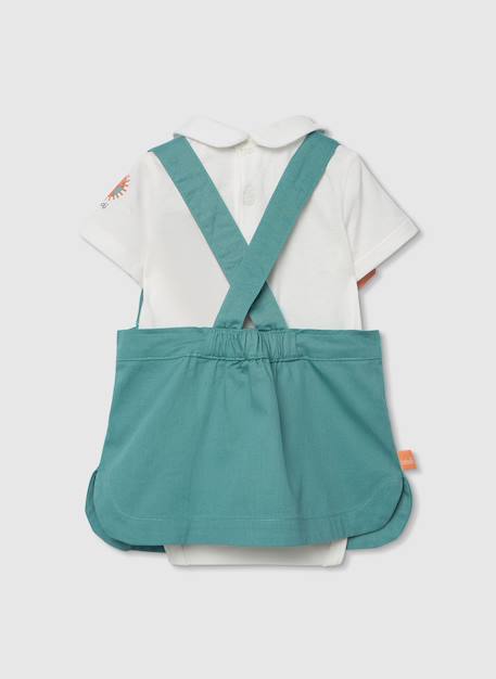 Ensemble bébé coton Vert 4 - vertbaudet enfant 